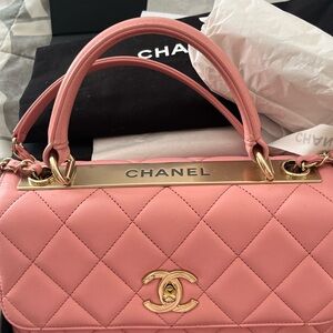 Chanel Pink Quilted Shoulder Bag